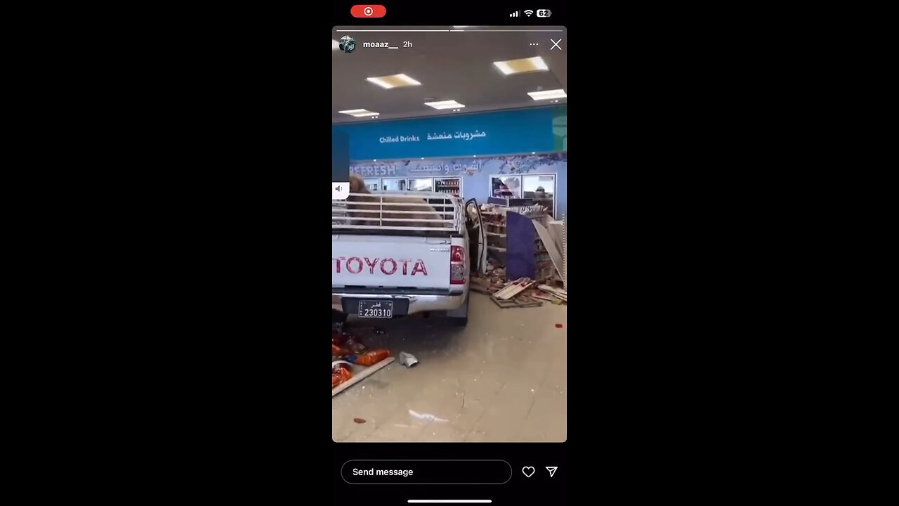 Car crashed inside adnoc petrol station ⛽️😨