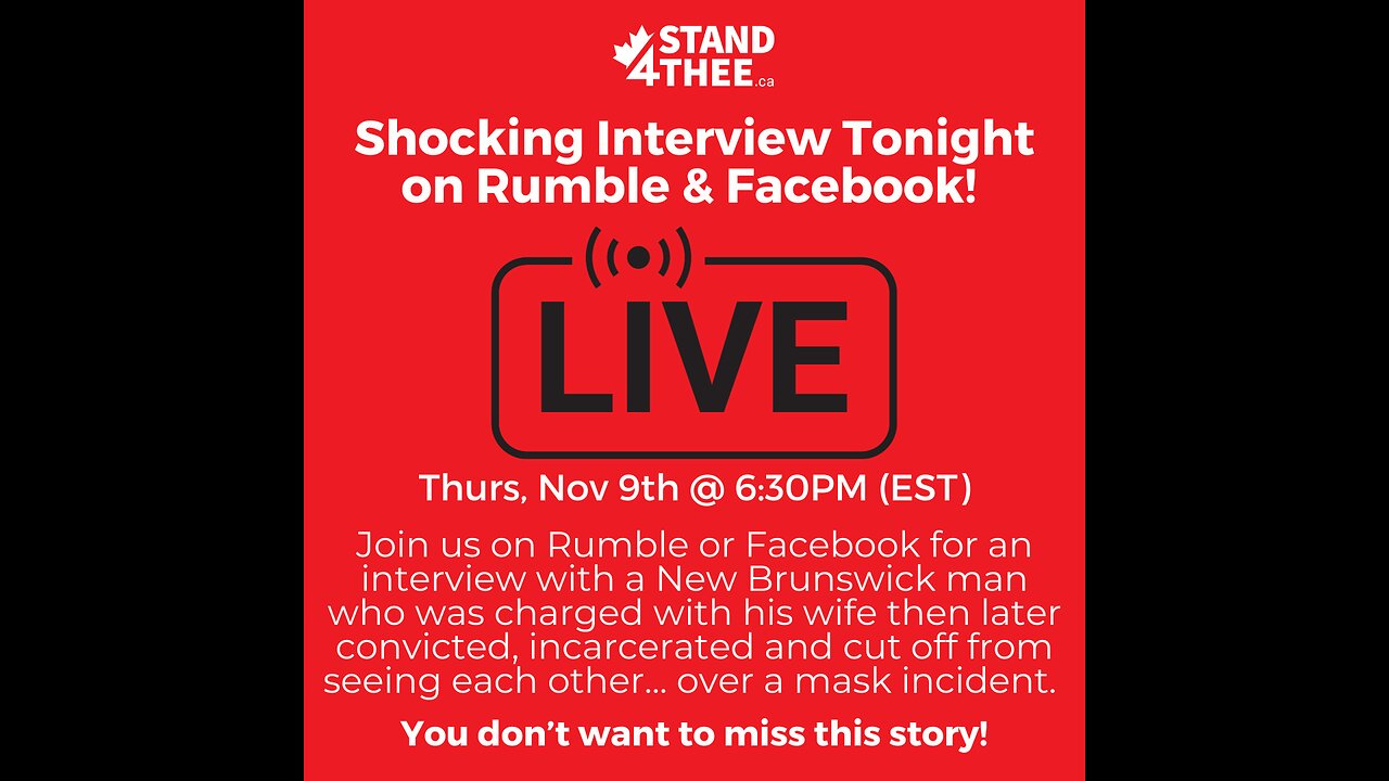 Stand4THEE Live @ 5 Interview with Jailed NB Couple