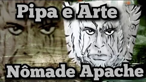 Desenho interessante do Nômade em uma pipa