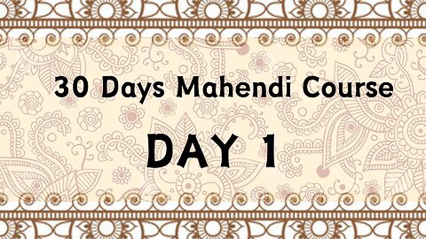 learn indian henna in 30 days