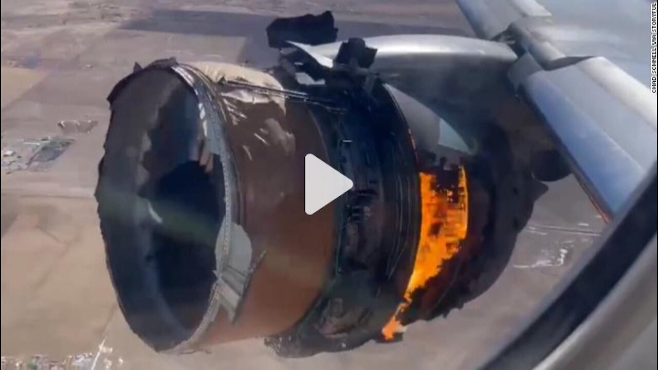 United Airlines plane engine on fire after takeoff from Denver