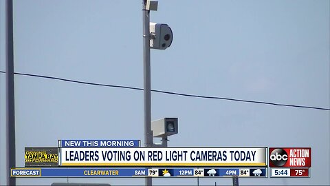 Clearwater City Council to vote on renewal of red light camera contract