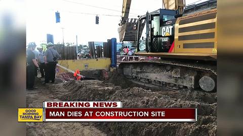 Worker dies after being trapped inside piping at road construction project