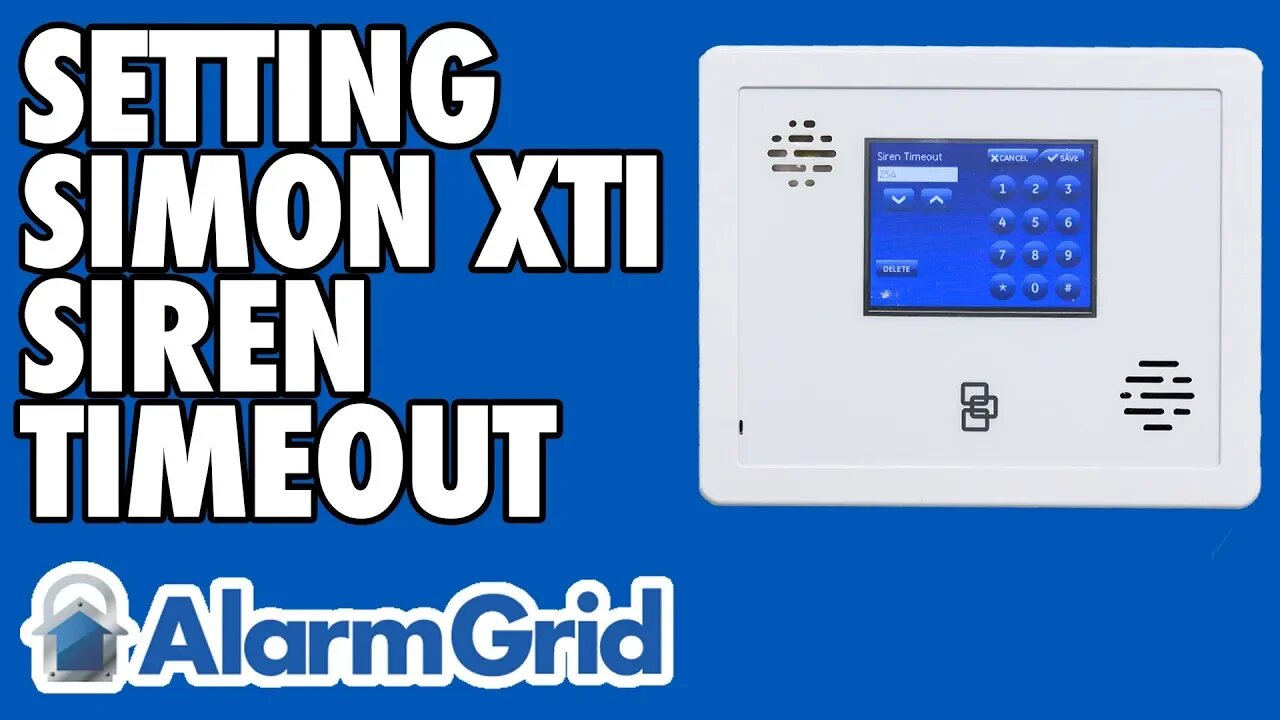 Setting the Siren Timeout on a Simon XTi & XTi-5