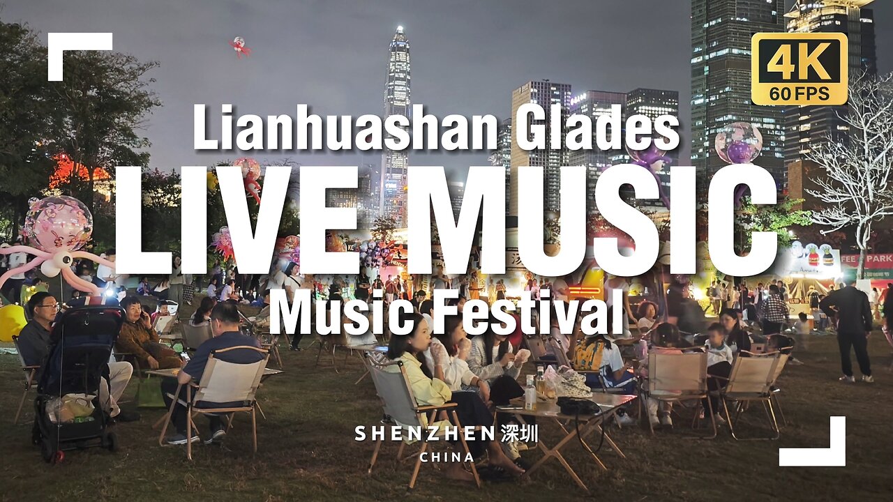 We Listened to LIVE Music in a Chinese Park: Shenzhen Lianhuashan Glades Music Festival 🇨🇳