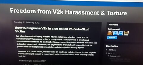 V2K is a Psyop That Was Created to Discredit Legitimate Targets