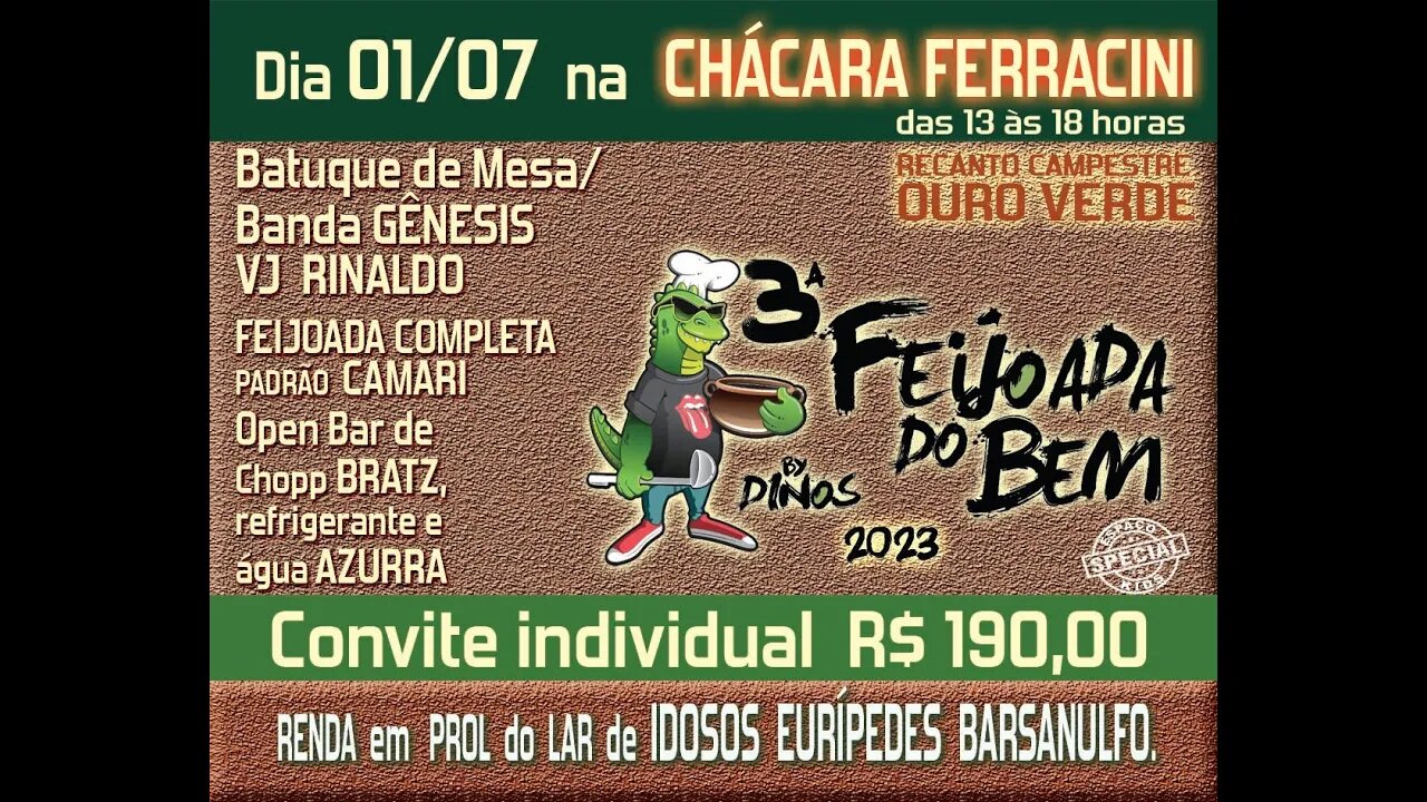 3ª FEIJOADA do BEM.