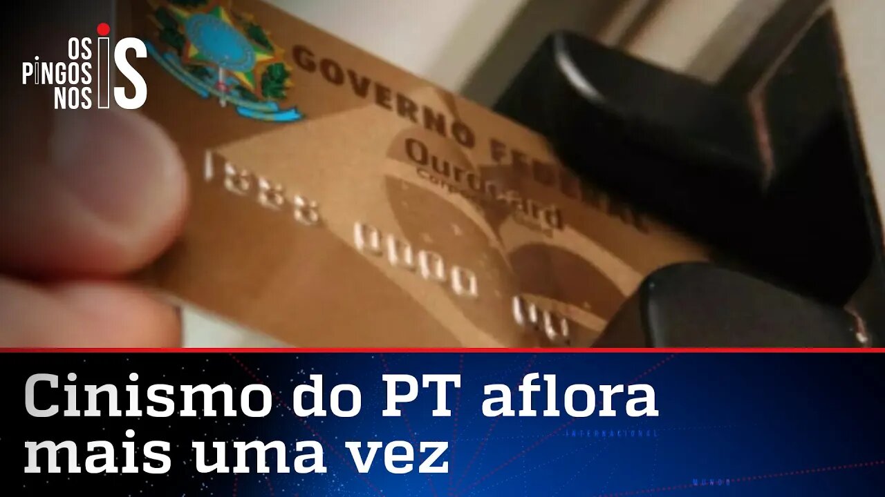 PT quer extrato do cartão corporativo de Bolsonaro