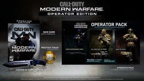 Modern Warfare All EDITIONS & OPERATORS!