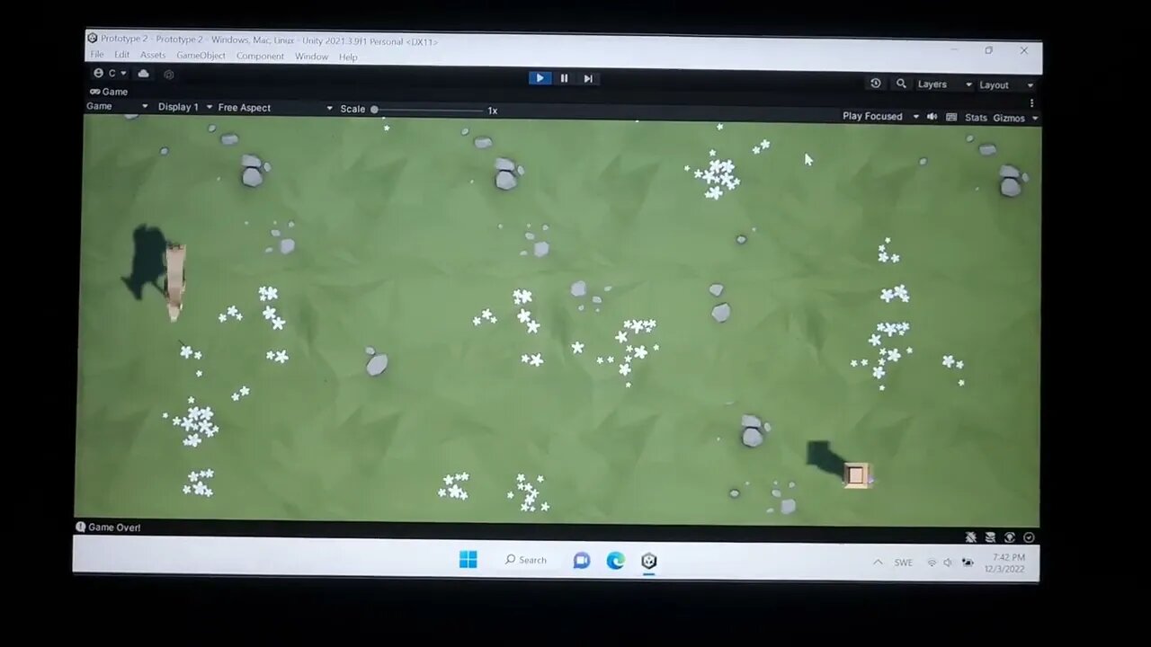 Game where you throw steaks at animals.