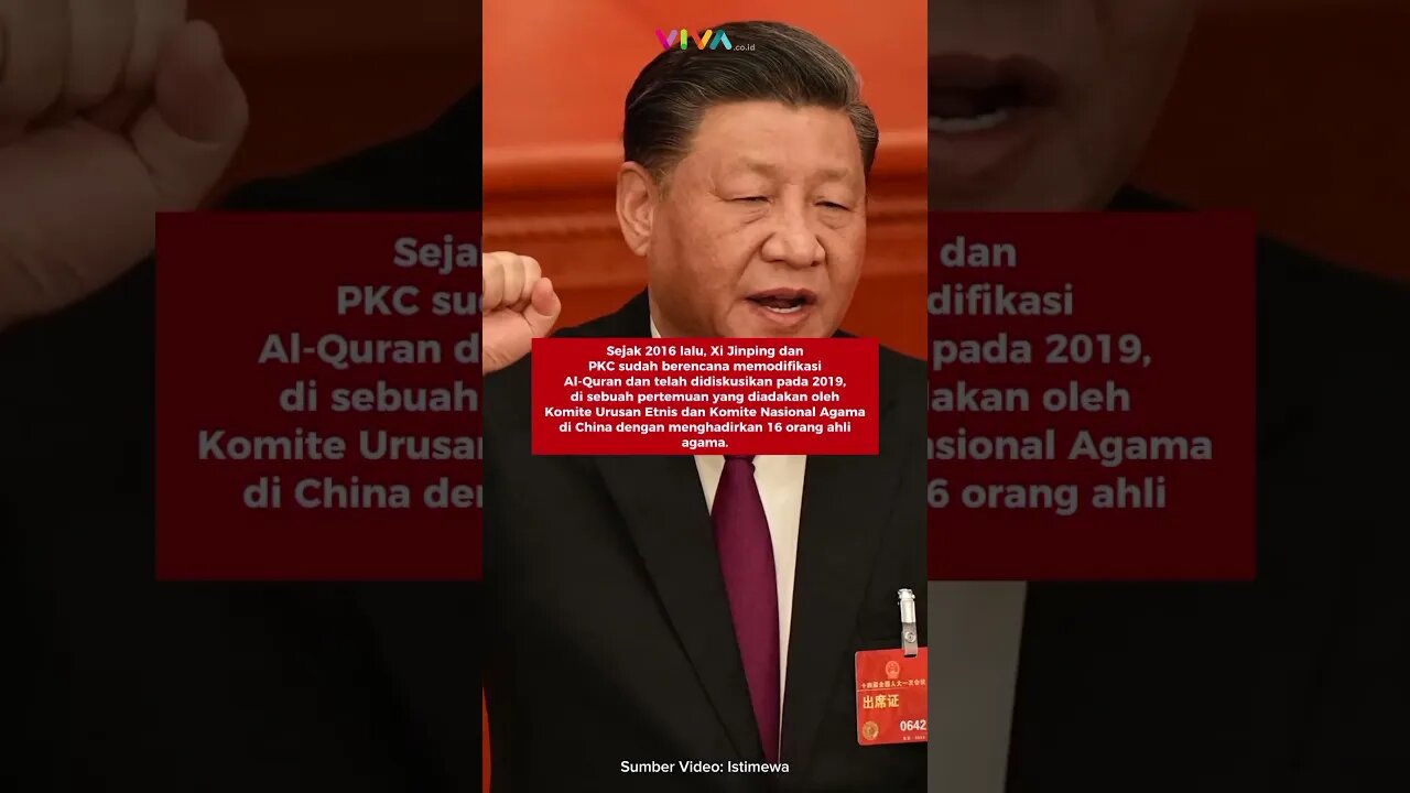 Tindakan Xi Jinping Ingin Ubah Isi Al Quran Dikecam Aliansi Mahasiswa Islam #alquran #xijinping