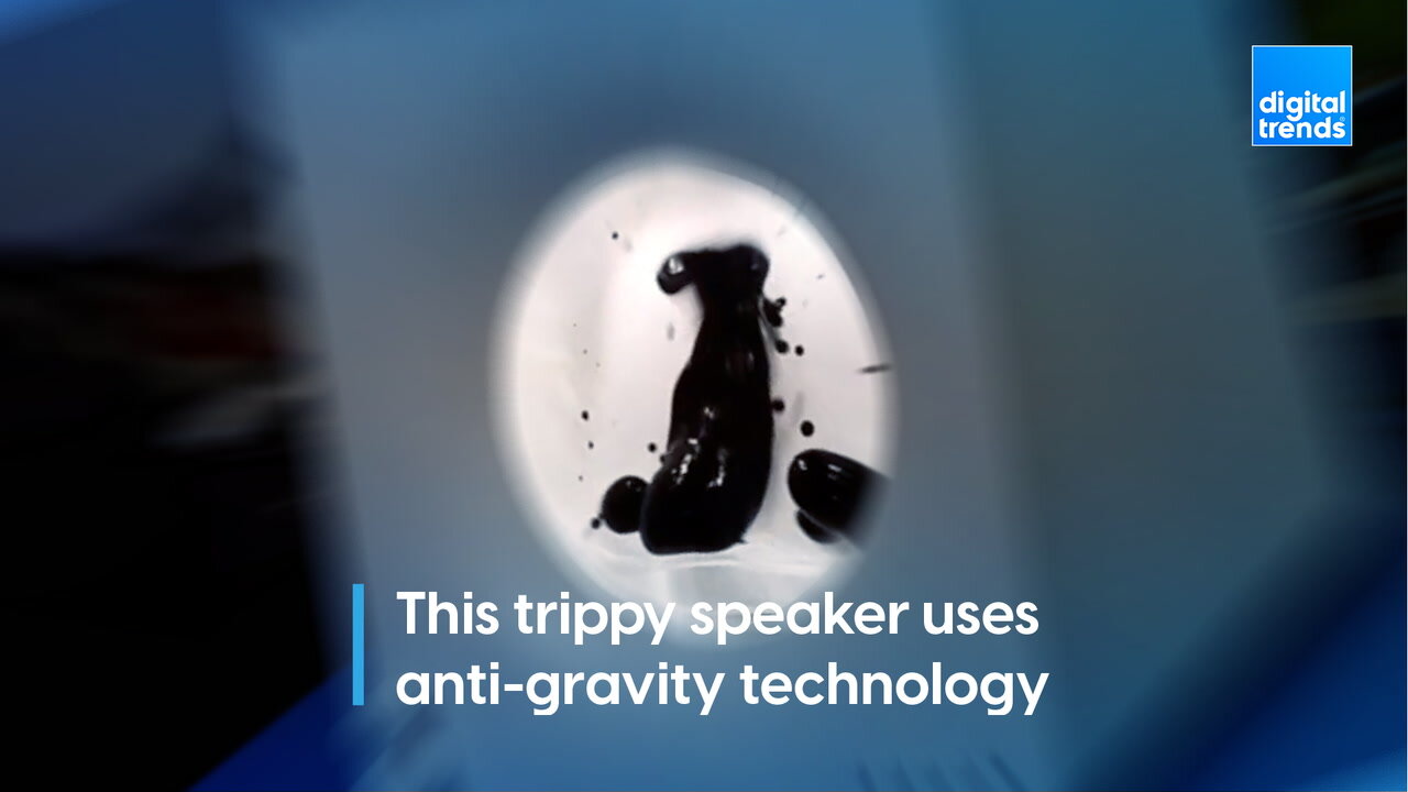 This trippy speaker uses anti-gravity technology