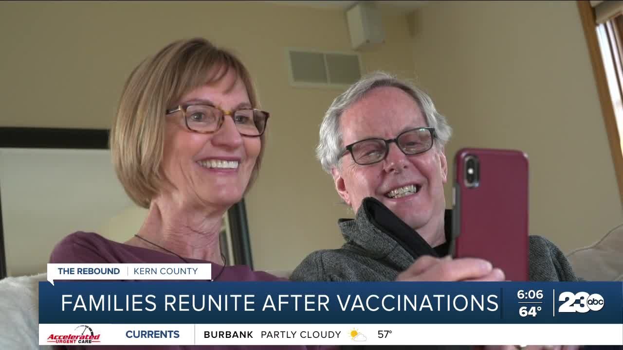 Families reunite after vaccnations