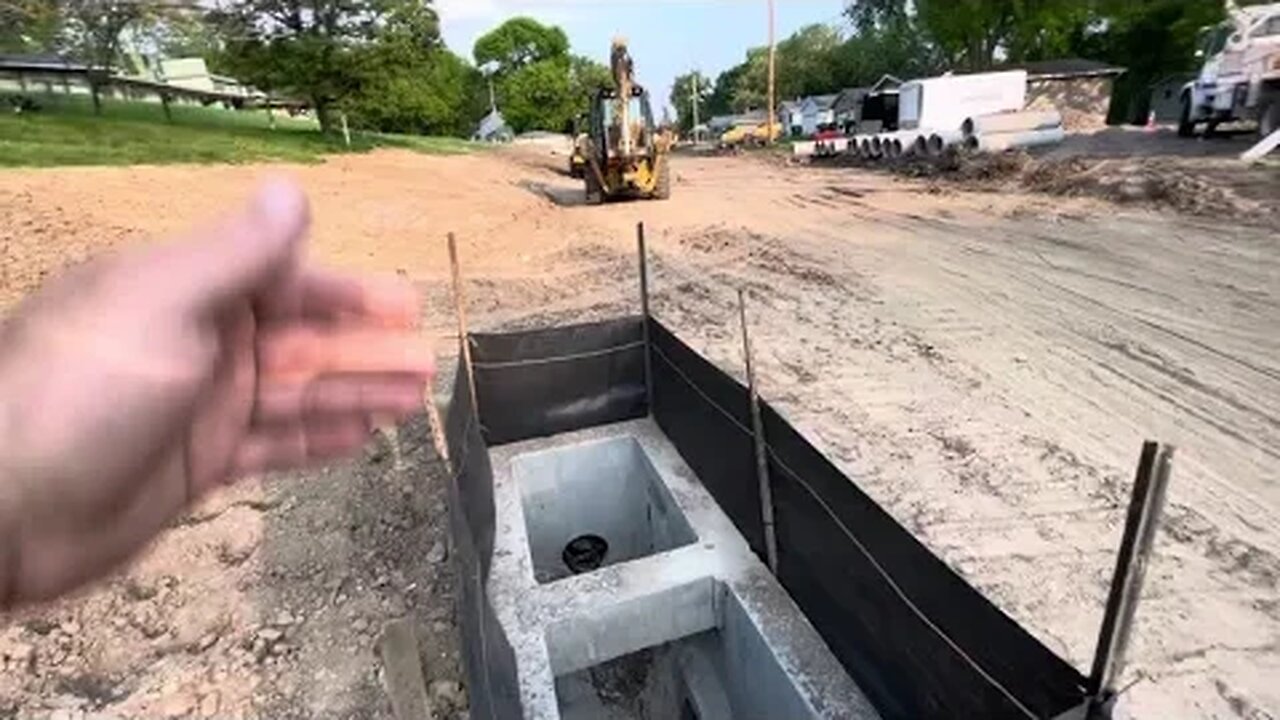 The Hole in My front Yard is Filled! Road Construction Project.