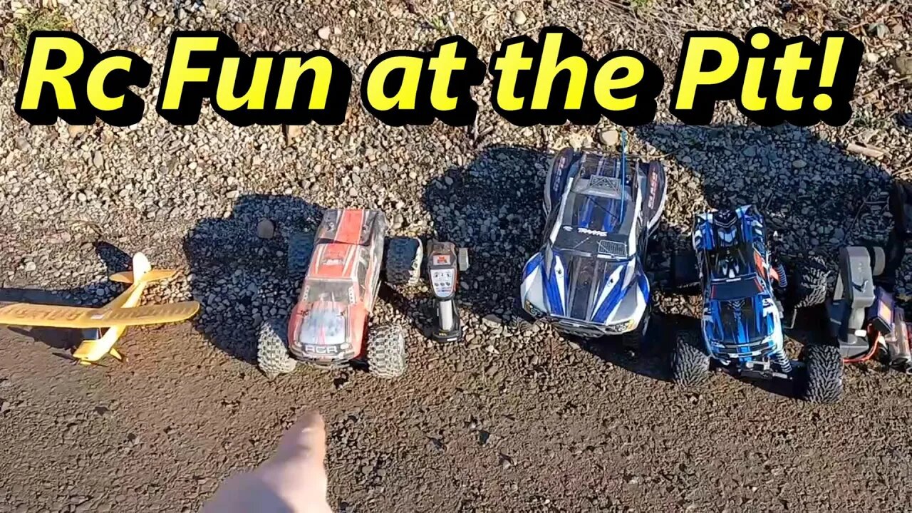 R/C planes, trucks, drones, at the gravel pit