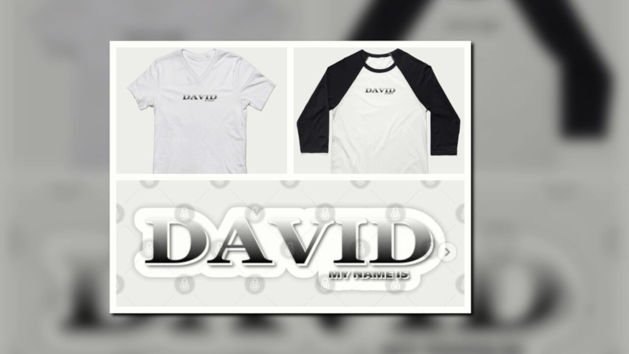 DAVID. MY NAME IS DAVID. SAMER BRASIL (TEEPUBLIC)