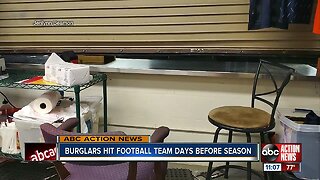 Burglary of youth football team