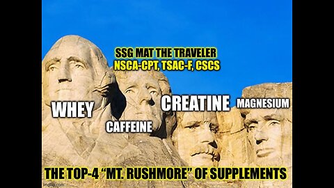 Day 976: The Top-4, Mt. Rushmore of Supplements