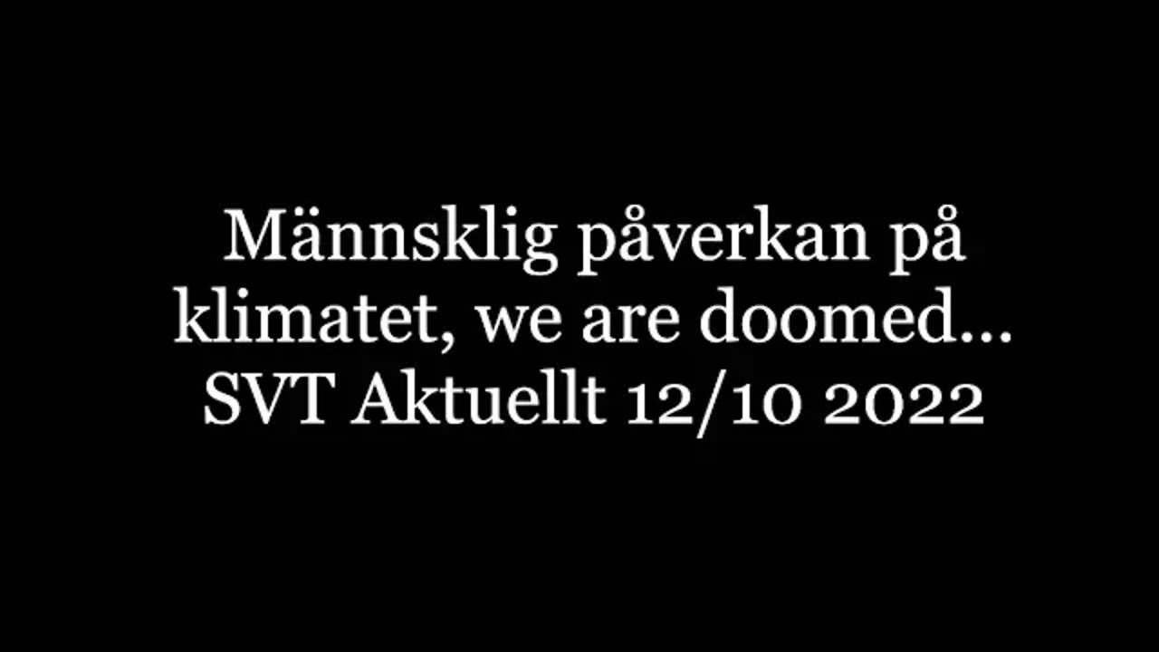 Klimatvarning!