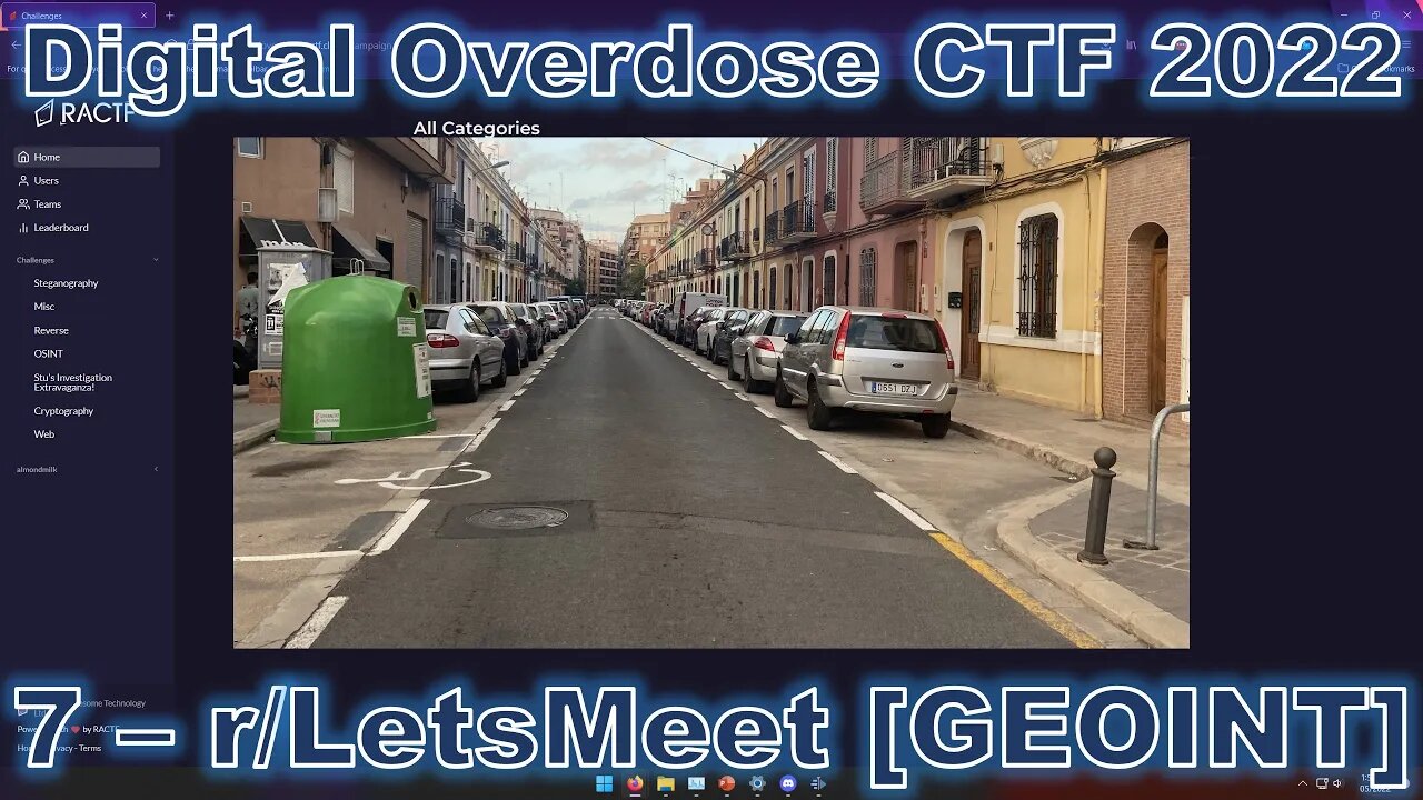 Digital Overdose CTF 2022: 7 - r/LetsMeet [GEOINT]