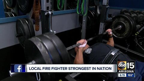 Glendale firefighter strongest in nation