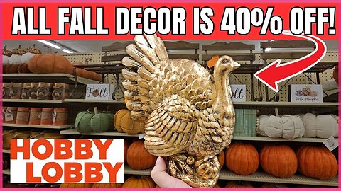 HOBBY LOBBY | All Fall Decor Now 40% OFF | Code Orange | Store Walk Thru |#hobbylobby #pumpkin