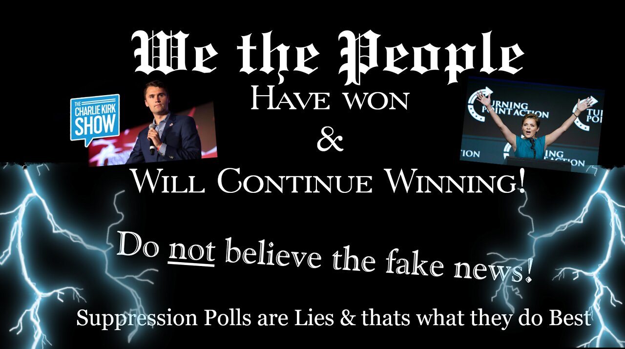 MAGA WON! DO NOT BELIEVE MSM SUPPRESSION POLL BULLSH*IT