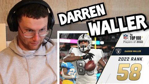 Rugby Player Reacts to DARREN WALLER (Las Vegas Raiders, TE) #58 NFL Top 100 Players in 2022