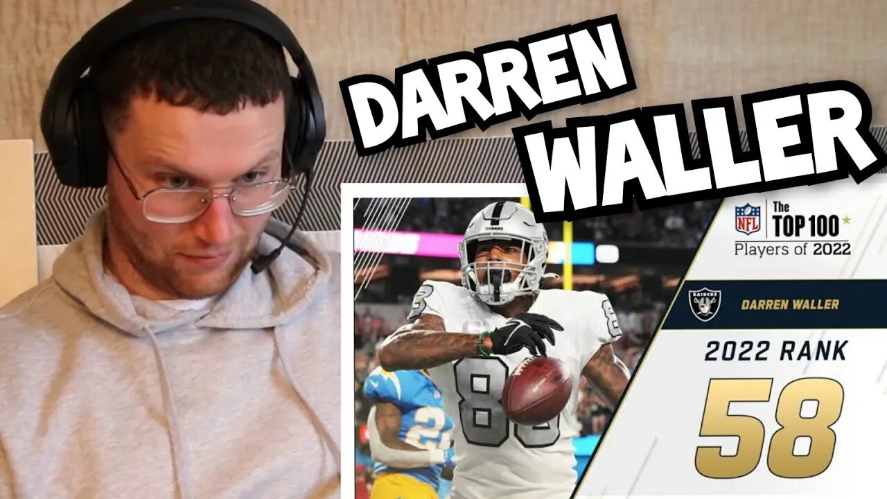 Rugby Player Reacts to DARREN WALLER (Las Vegas Raiders, TE) #58 NFL Top 100 Players in 2022