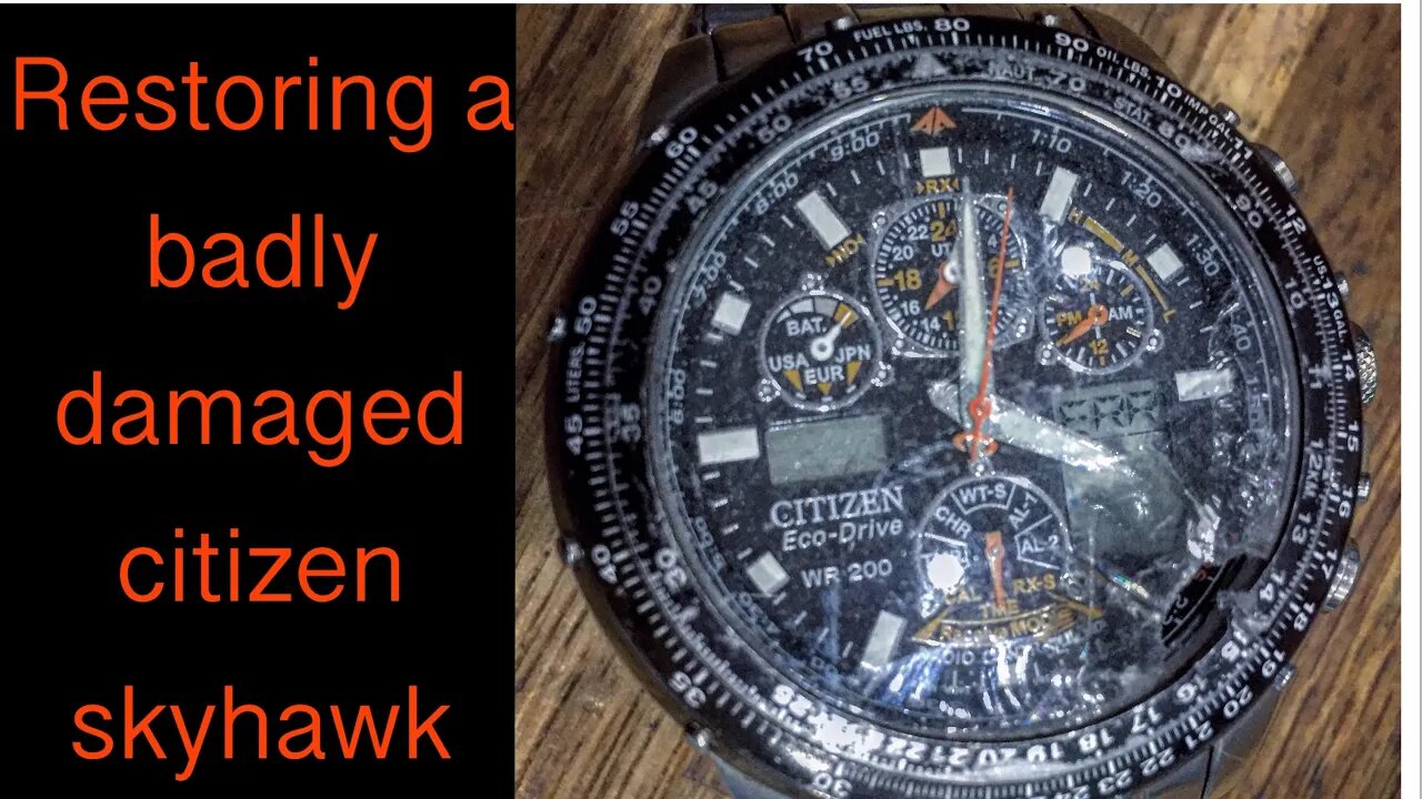 DID THIS SKYHAWK STOP A BULLET? citizen eco drive restoration