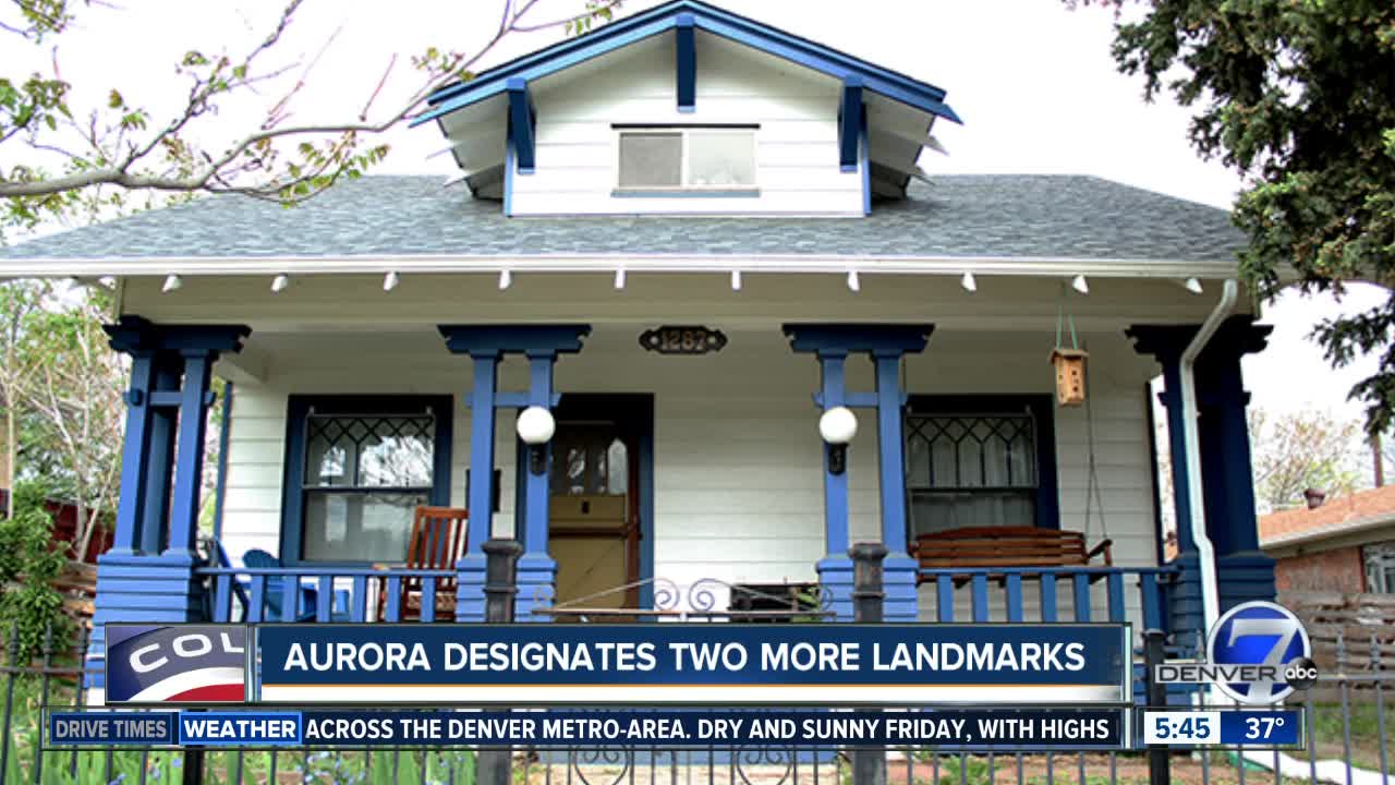 Aurora designates two new landmarks
