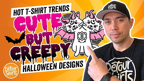 Creepy Cute Halloween Designs. How I Create My Kawaii Tshirt Designs with Affinity Designer.