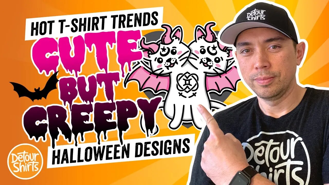Creepy Cute Halloween Designs. How I Create My Kawaii Tshirt Designs with Affinity Designer.
