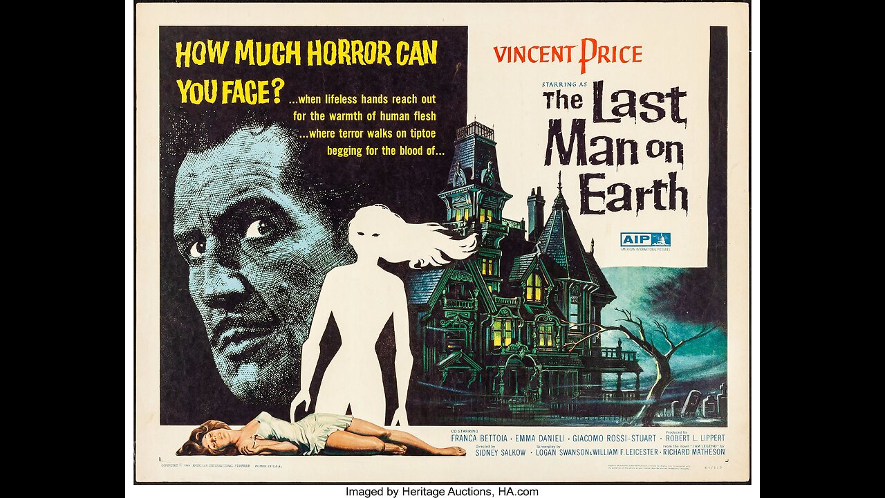 The Last Man On Earth full moive starring Vincent Price (1964)