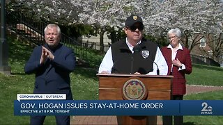 Gov. Hogan issues stay-at-home order for Maryland residents