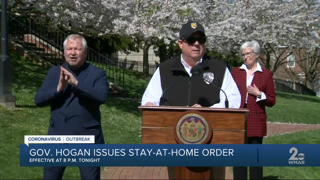 Gov. Hogan issues stay-at-home order for Maryland residents