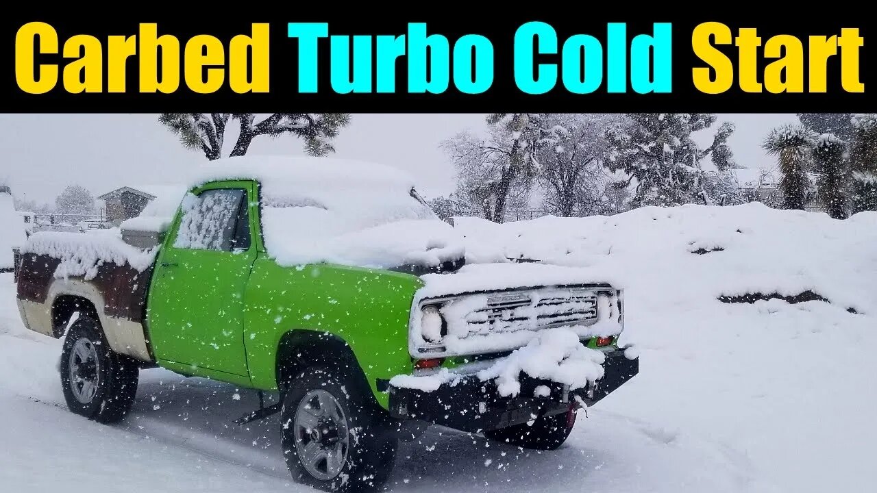 Turbo Carbureted Cold Start- E85 Turbocharged Carbureted LS 4.8 | Turbo Dodge W100 Power Wagon|