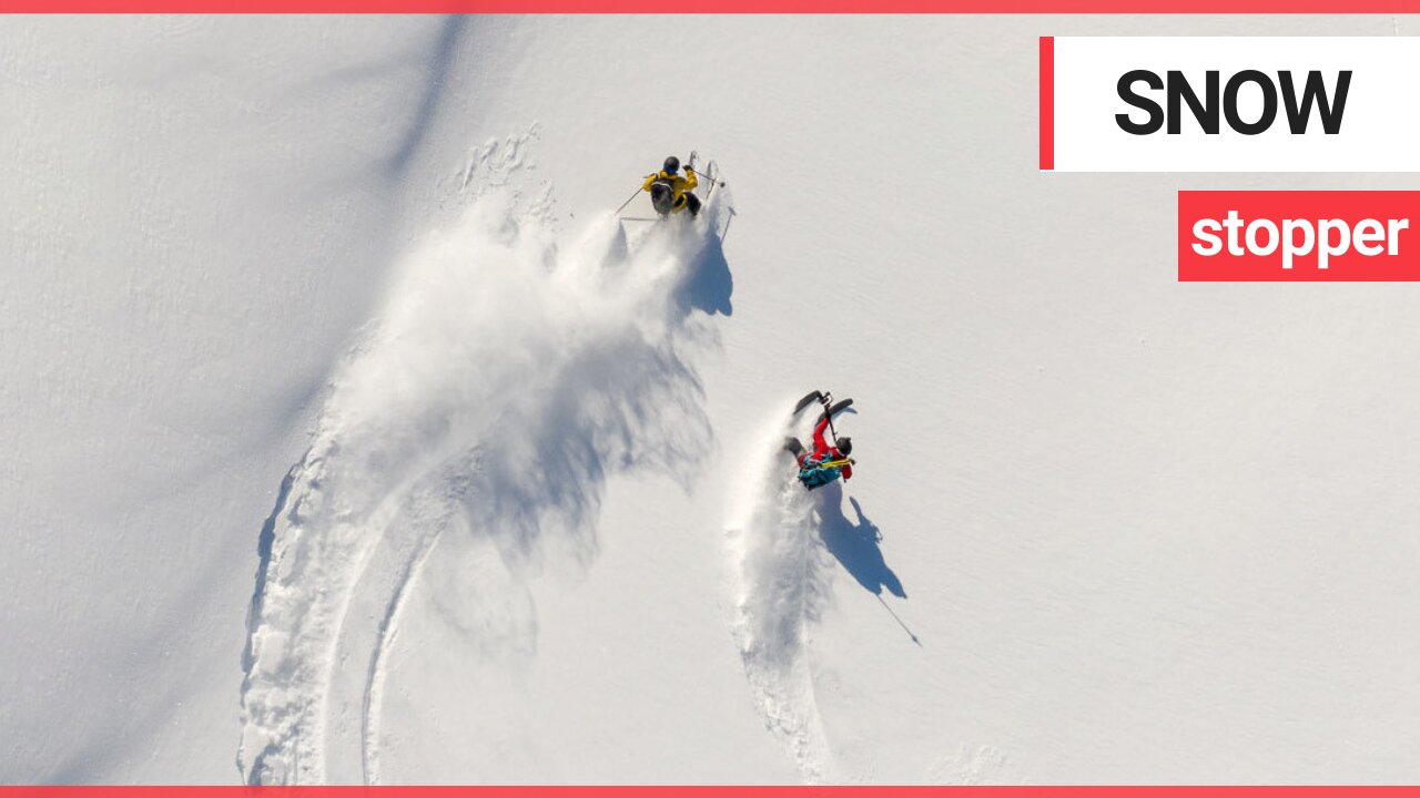 Fearless videographer shoots winter sports while skiing at 55mph