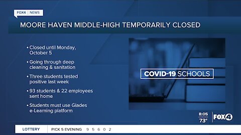 Moore Haven Middle-High School temporarily closes