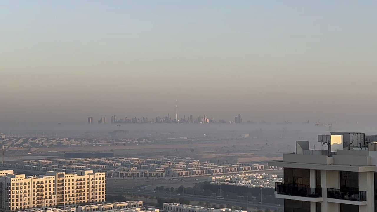 Foggy day at dubai