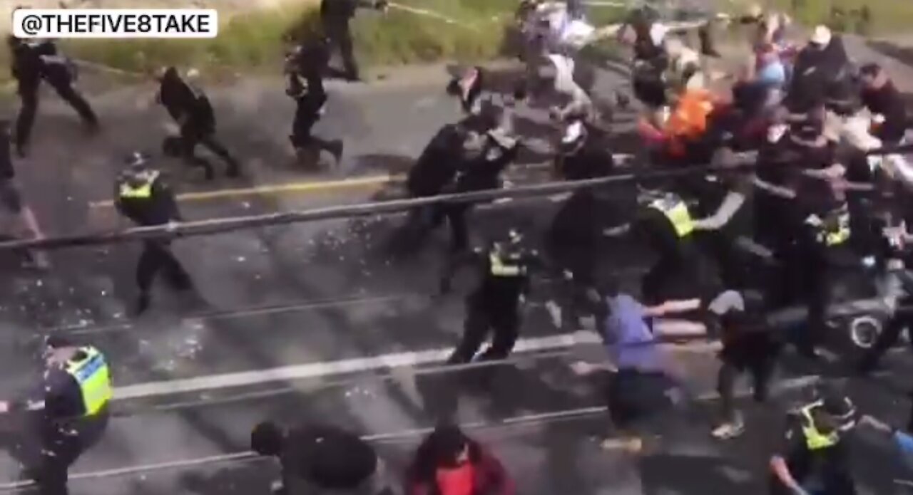The people of Melbourne have had enough and break Police lines