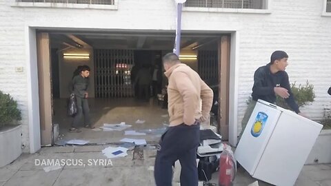 Major damage caused after Syrians storm Iranian embassy in Damascus