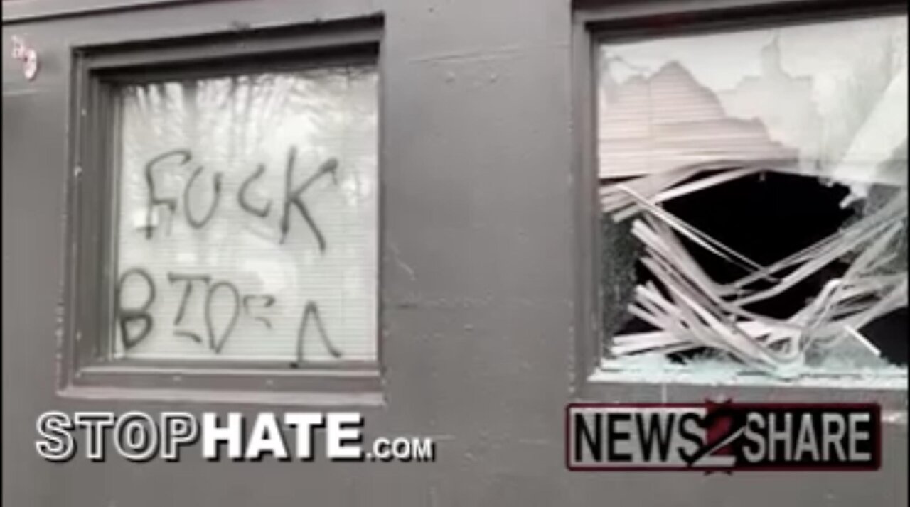 Antifa vandalize Democratic Party office in Portland, 8 arrested [too slow, see https://rumble.com/vd6fi3-antifa-vandalize-democratic-party-office-in-portland-8-arrested.html ]