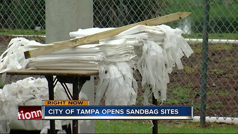 Sandbag stations open in Tampa