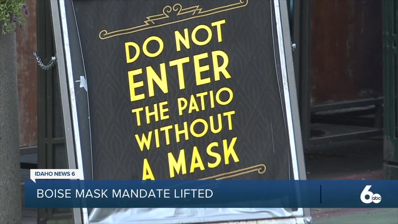 Masks no longer required indoors or outdoors in Boise city limits