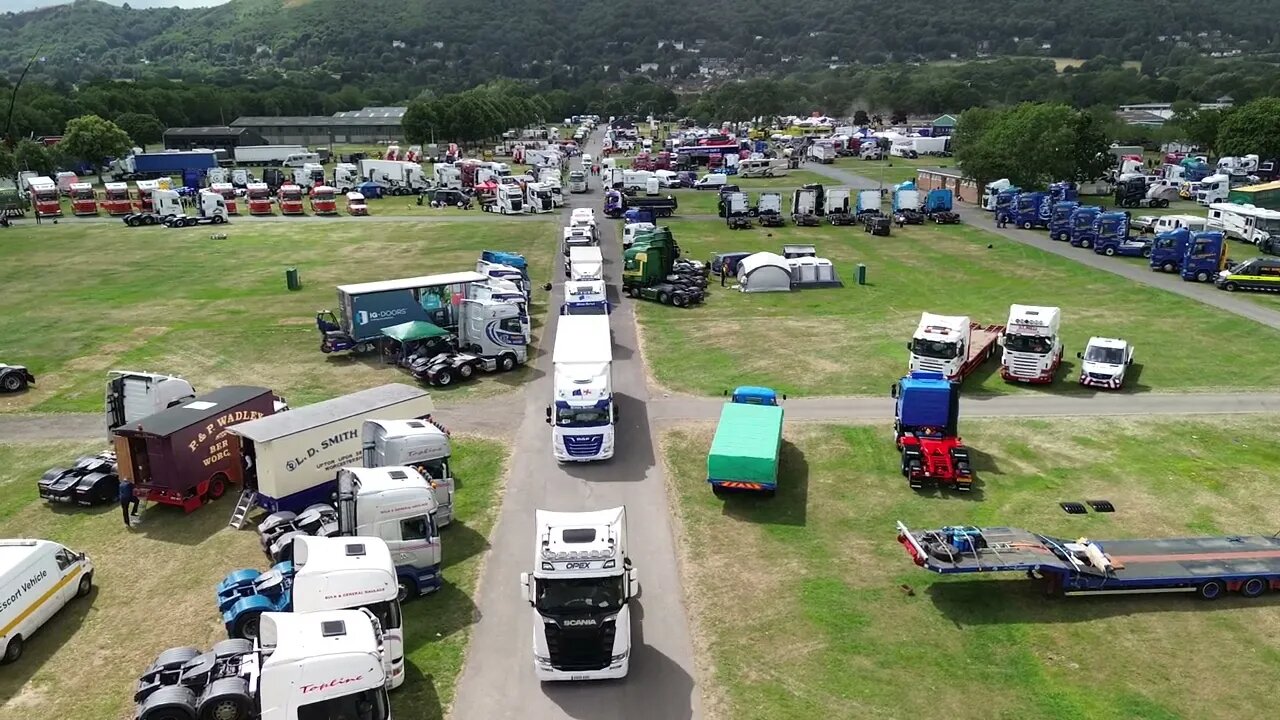 Trucks Leaving Truckfest Malvern - Welsh Drones Trucking #truckfest #trucks