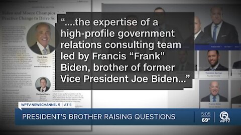 President Joe Biden's brother causing conflict of interest?