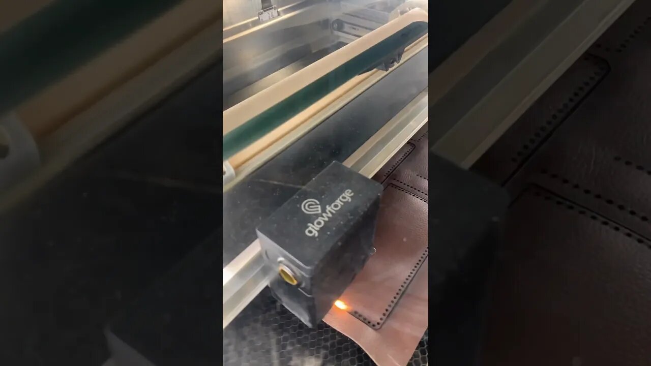 Glowforge Leathework WIP