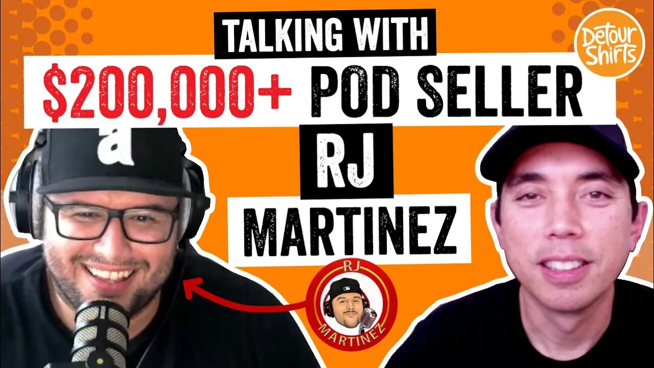 Interview w/$200,000+ Print on Demand Seller RJ Martinez 🔥