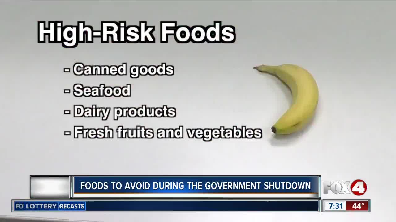 Experts raise food concerns caused by the government shutdown